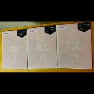 Rae Dunn Best Mom Ever Greeting Cards x 3